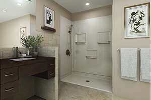 | Accessibility Solutions 360 Barrier Free Shower in accessible home in Harrisburg