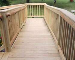 Wooden wheelchair Ramp in PA
