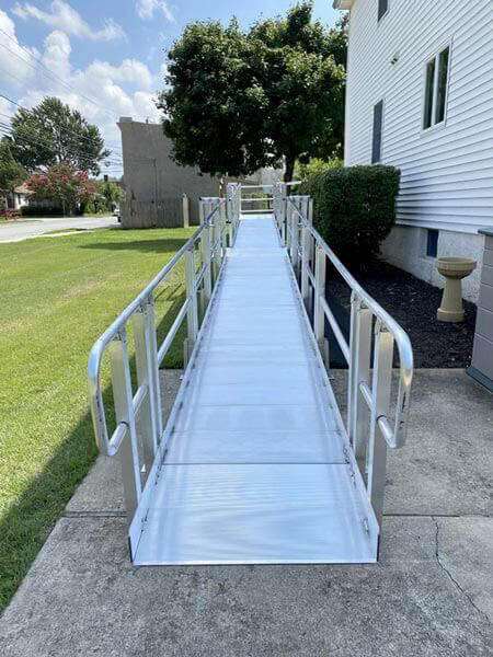 Wheelchair ramp installation in Central PA
