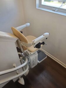 stairlift on curved rail