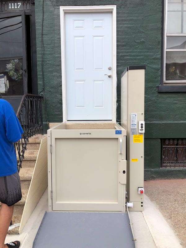 Exterior wheelchair platform lifts as available in Harrisburg